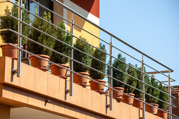 Balkongeländer aus Edelstahl