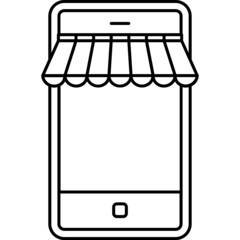 shopping_online line icon