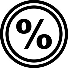 shopping_sale percent line icon