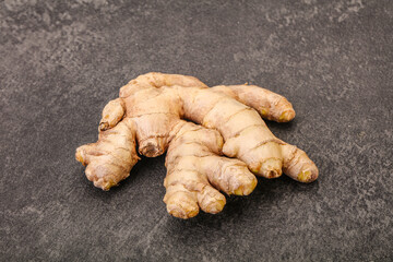 Natural organic raw ginger root