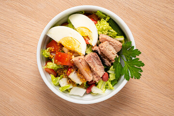 tuna salad on the table