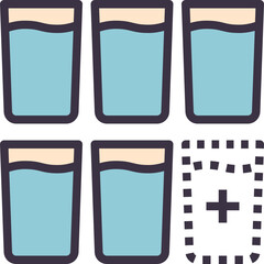 water outline style icon