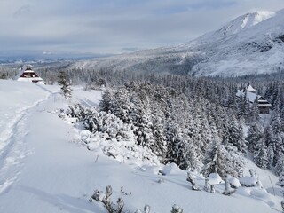 zima w Tatrach, śnieg, góry, mróz, zaspy, zagrożenie lawinowe, TPN, 