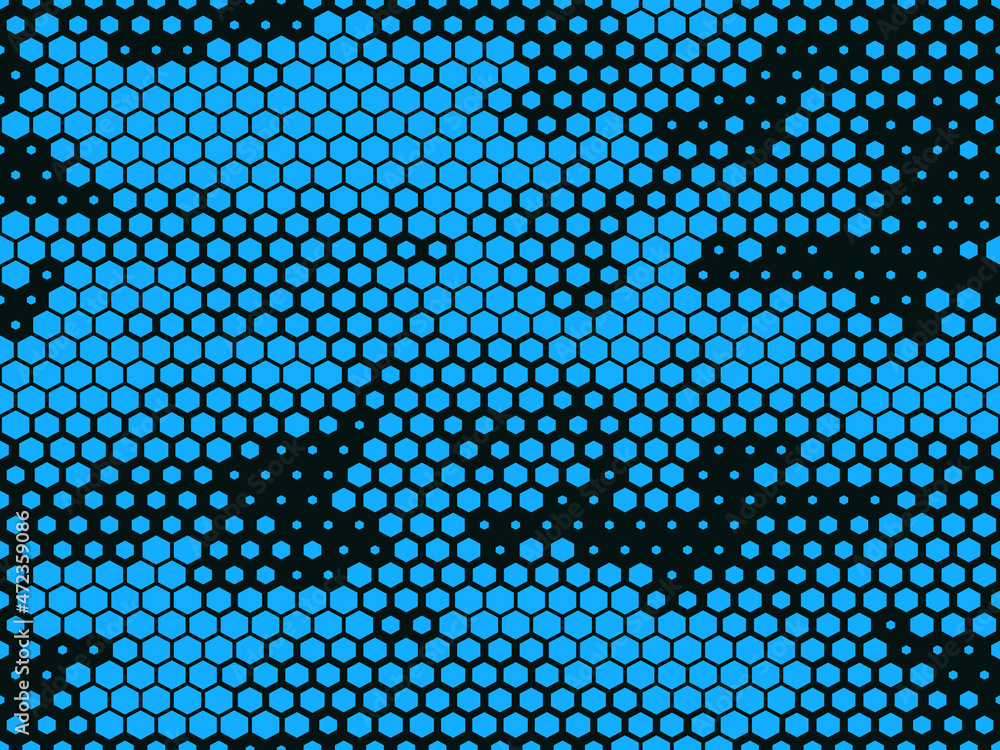 Aufkleber camouflage seamless pattern modern. military texture made from hexagonal elements. print on fabric a