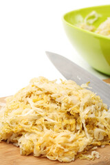 Pickled Chinese cabbage background 