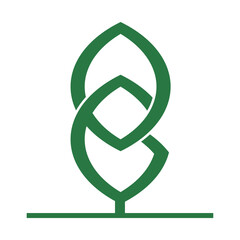 logo icon vector tree G O