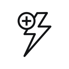 Energy plus icon design vector illustration