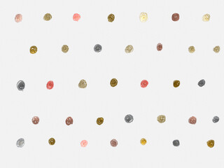 メタリックな水玉模様