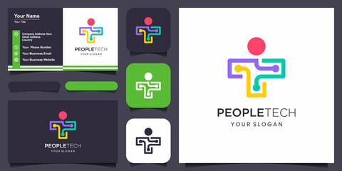 Digital Agent Logo Template Design Vector