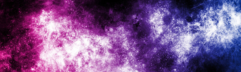 Obraz premium abstract space, colorful nebula, stars and sky