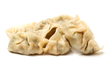 Chinese dumpling on white background