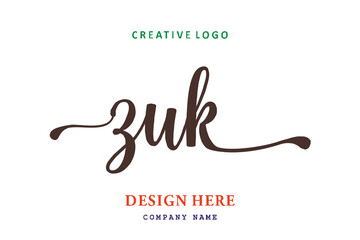 ZUK lettering logo is simple, easy to understand and authoritative