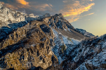 Landscapes of the Caucasian mountains. Main Caucasian Range. Fantastic scenery. Russia