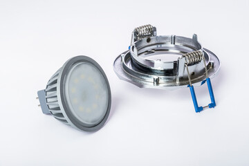 Recessed ceiling light and LED lamp to him