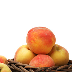 Gold Peach on a white background