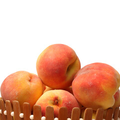 Gold Peach on a white background