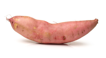 sweet potatoes on the white background