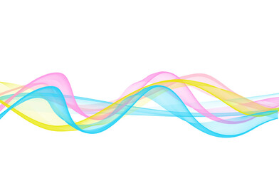 Abstract pastel colors wave element for design