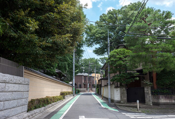 住宅街の街並み（東京都世田谷区代沢3丁目周辺）