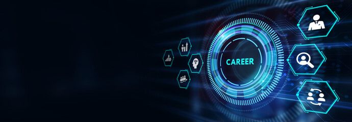 Coach motivate to career growth. Personal development, personal and career growth. Potential concepts. 3d illustration