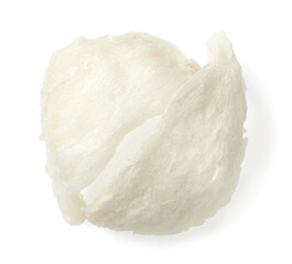 Edible bird's nests isolated on white background, top view