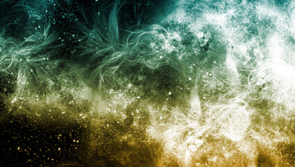 abstract space, colorful nebula, stars and sky