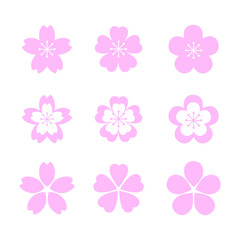 set of cherry blossom