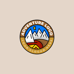 Adventure logo mountain idea creative
