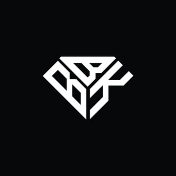 BBK letter logo creative design. BBK unique design
