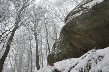 Hiking in Chriby Hills, proper winter conditions