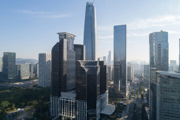 Aerial view of landscape in Shenzhen city,China