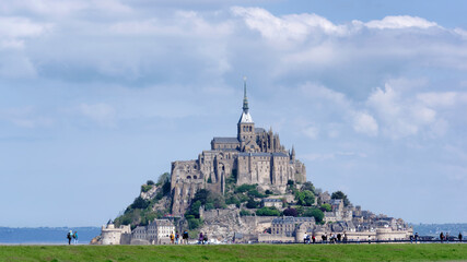 Mont-Saint-Michel in Normandy coast