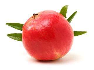 Juicy pomegranate on white background