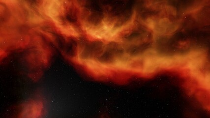 colorful space background with stars, nebula gas cloud in deep outer space, science fiction illustrarion 3d render	
