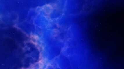 Fototapeta premium colorful space background with stars, nebula gas cloud in deep outer space, science fiction illustrarion 3d render 
