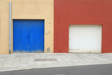 Obraz na płótnie Canvas almería garaje calle edificios paisaje urbano 4M0A5011-as21