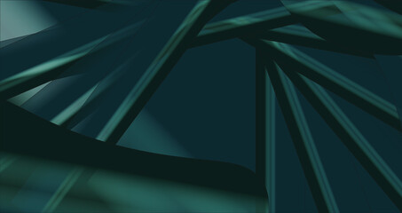 Green abstract background with lines