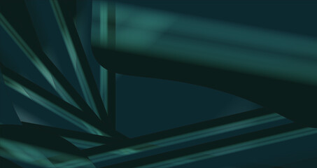 Green abstract background with lines