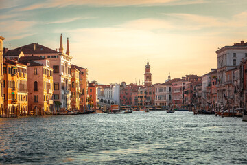 Fototapeta premium Gran Canale (Grand Canal) of Venezia, Veneto, Italy..