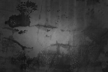 Texture of dark gray concrete wall, Texture of a grungy black concrete wall as background.