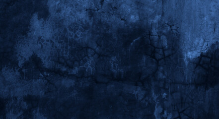 Rich blue and black background texture, Concrete cement texture for background blue color and design.