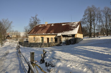 Hiking in Jeseniky Mountains, proper winter conditions