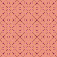 simple vector pixel art seamless pattern of abstract arrows pointing in different directions on calming coral background