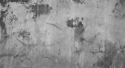 Horizontal dark old cement wall for the background, Texture of a grungy black concrete wall as background.