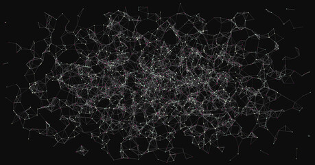 Abstract Low Polygon Mesh color Generative Art background illustration