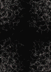 Abstract Low Polygon Mesh color Generative Art background illustration