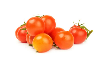 Tomato cherry isolated on white