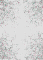 Abstract Low Polygon Mesh color Generative Art background illustration