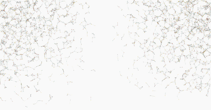 Abstract Low Polygon Mesh color Generative Art background illustration