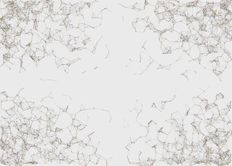 Abstract Low Polygon Mesh color Generative Art background illustration